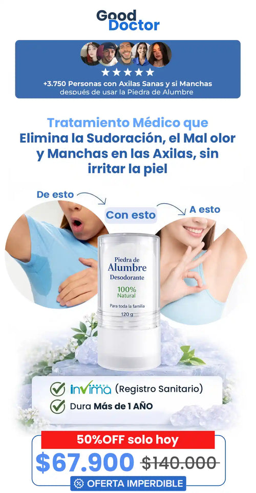 Desodorante de Piedra de Alumbre: Elimina el Mal olor en tus Axilas de Forma 100% Natural